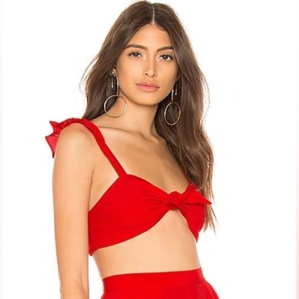Revolve x Yumi Kim Roxy Top in Red - Medium